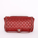 Chanel Single Flap Red Calfskin SHW