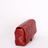 Chanel Single Flap Red Calfskin SHW
