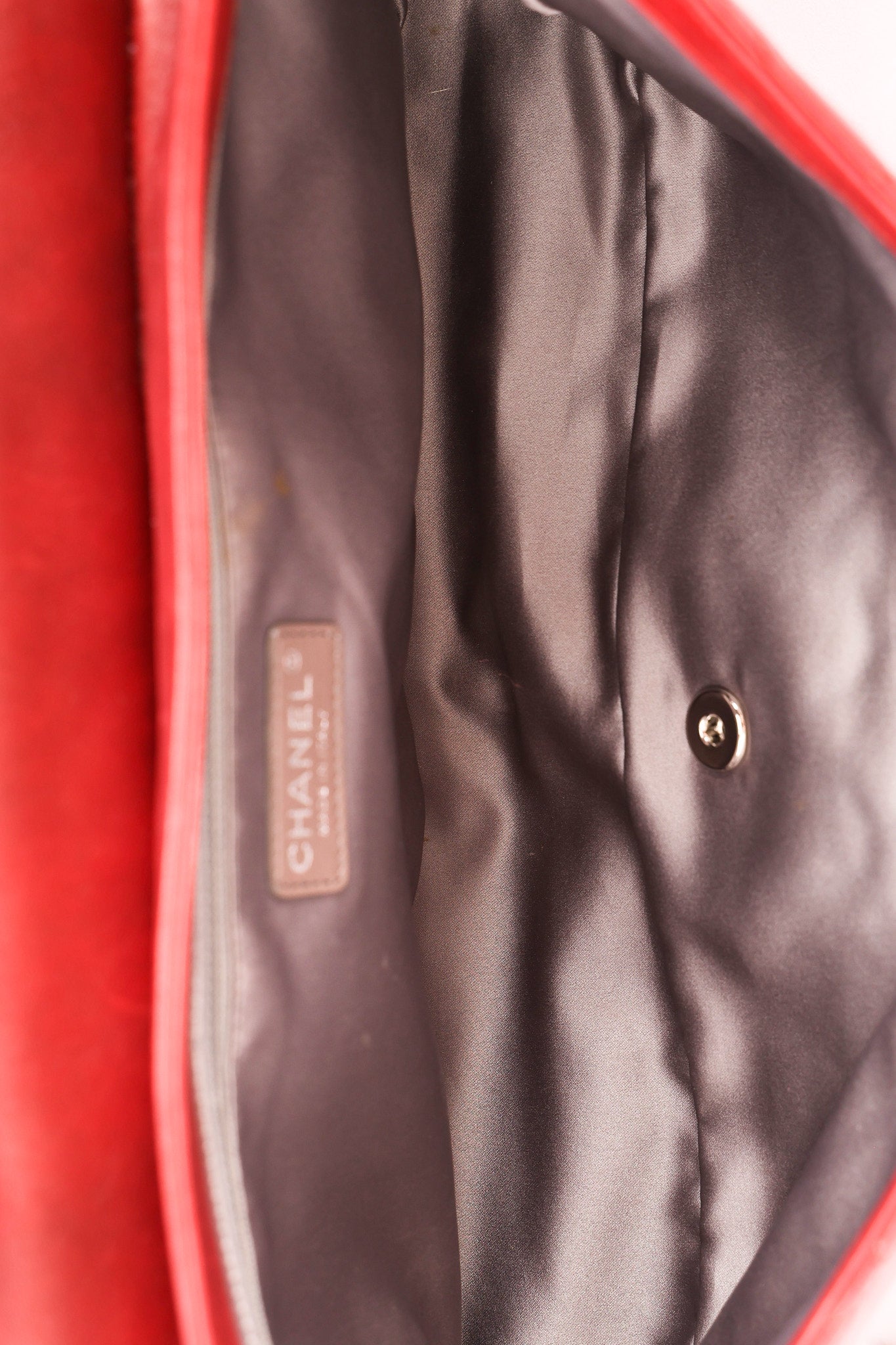 Chanel Single Flap Red Calfskin SHW