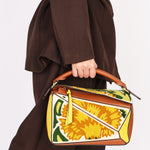 Loewe Small Embroidered Floral Puzzle Bag