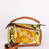 Loewe Small Embroidered Floral Puzzle Bag