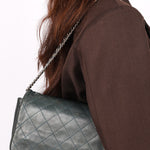 Chanel Wallet on Chain Green Calfskin SHW
