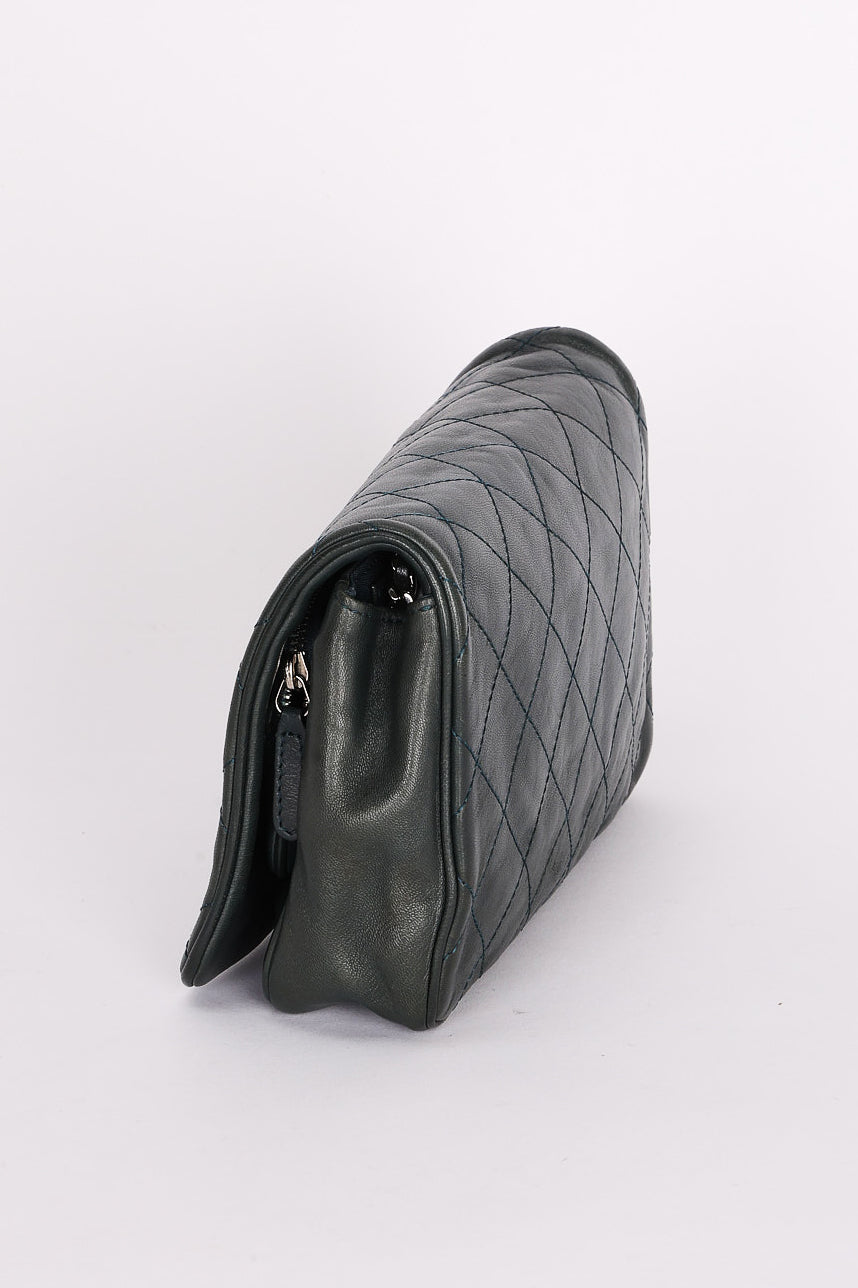 Chanel Wallet on Chain Green Calfskin SHW