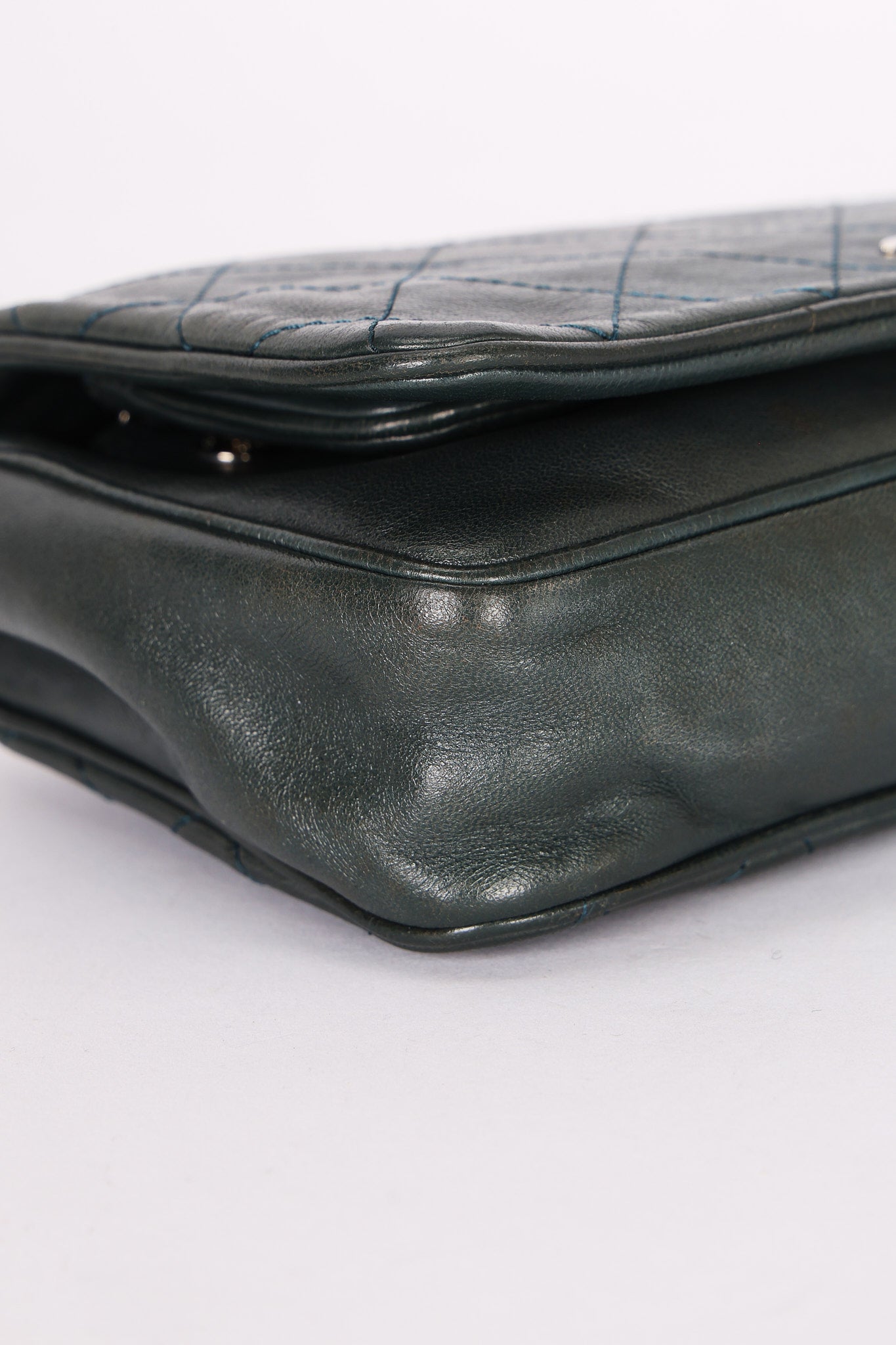 Chanel Wallet on Chain Green Calfskin SHW