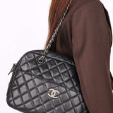 Chanel Large Camera Bag Black Caviar 2012 SHW