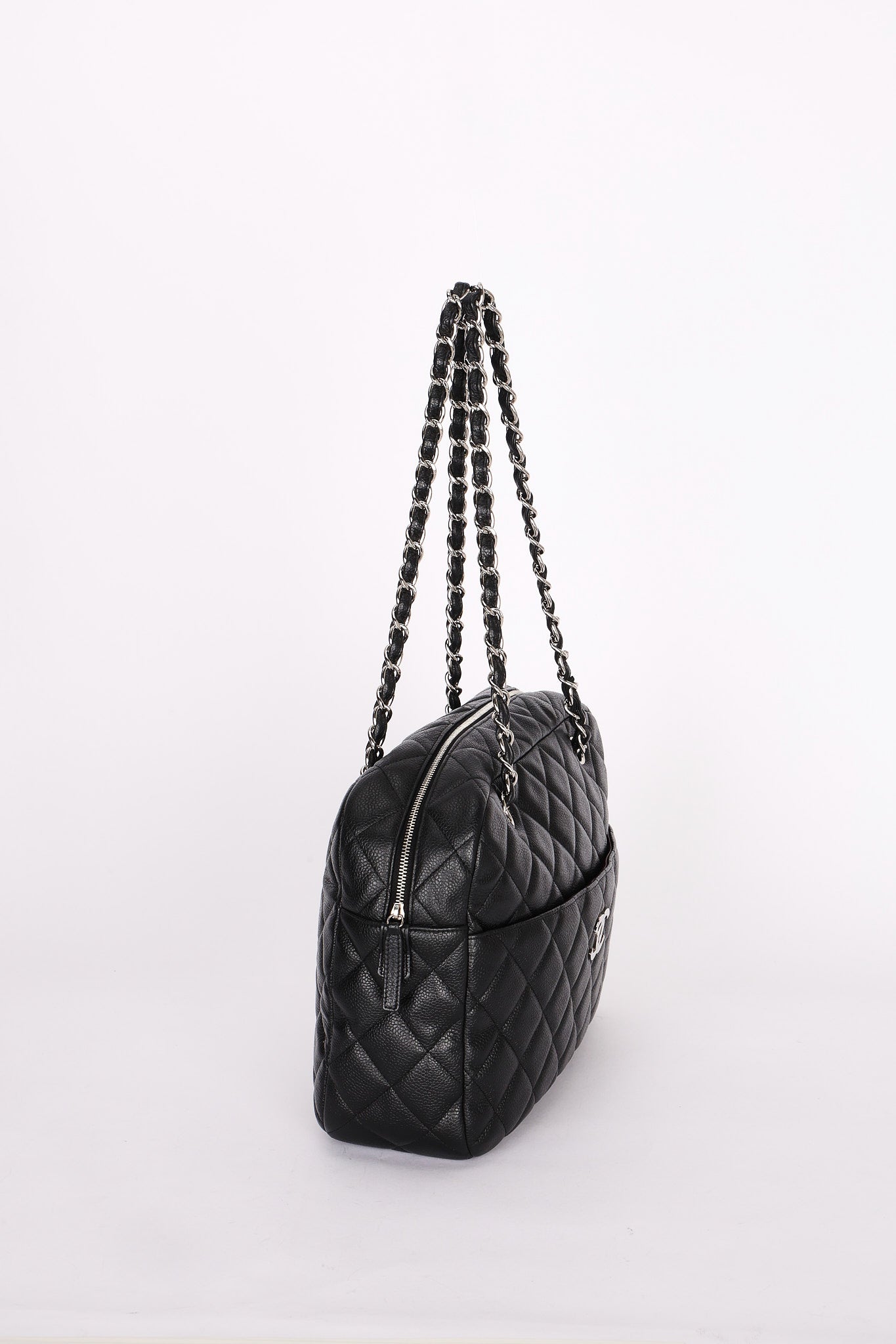 Chanel Large Camera Bag Black Caviar SHW