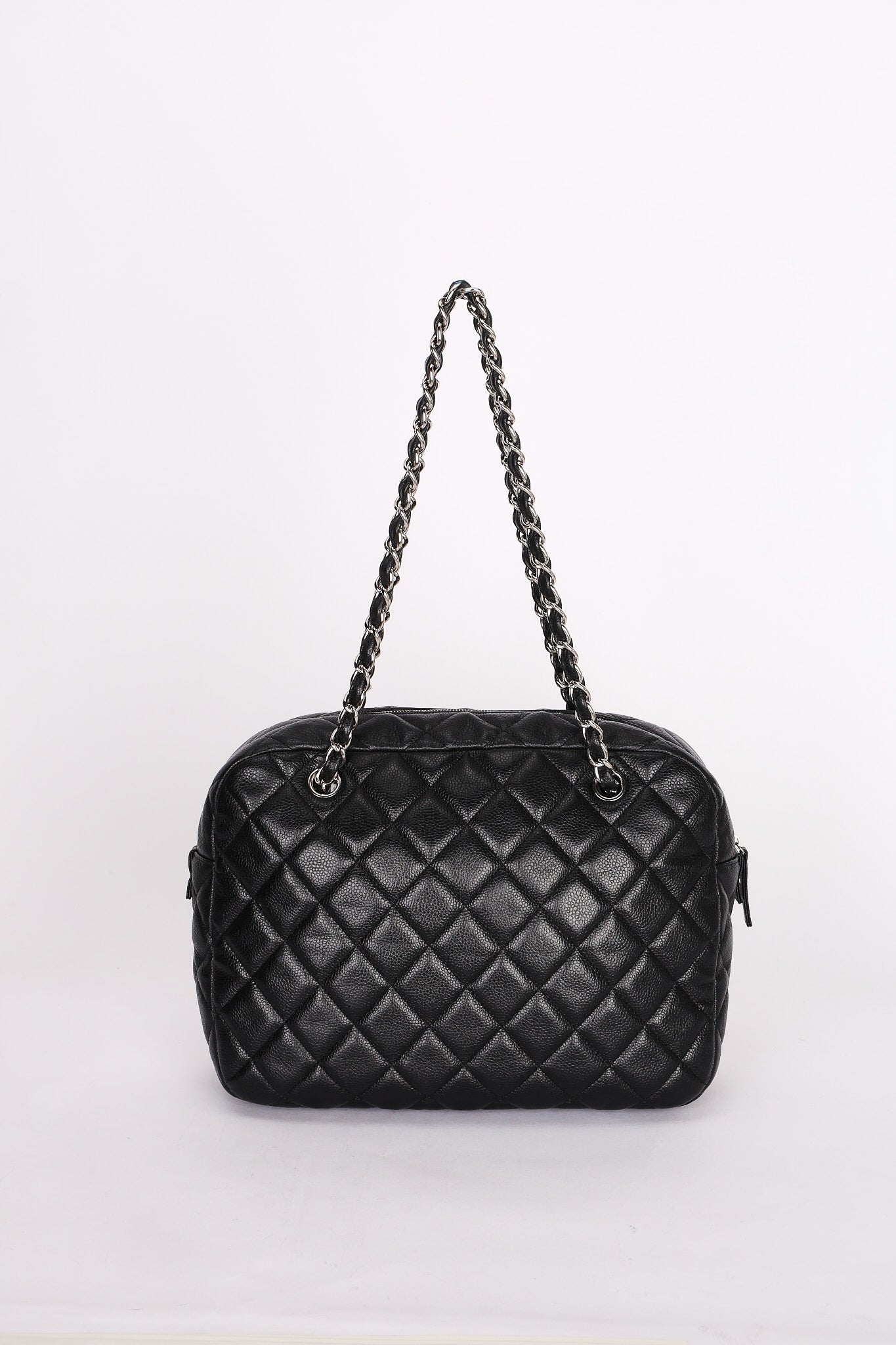 Chanel Large Camera Bag Black Caviar SHW