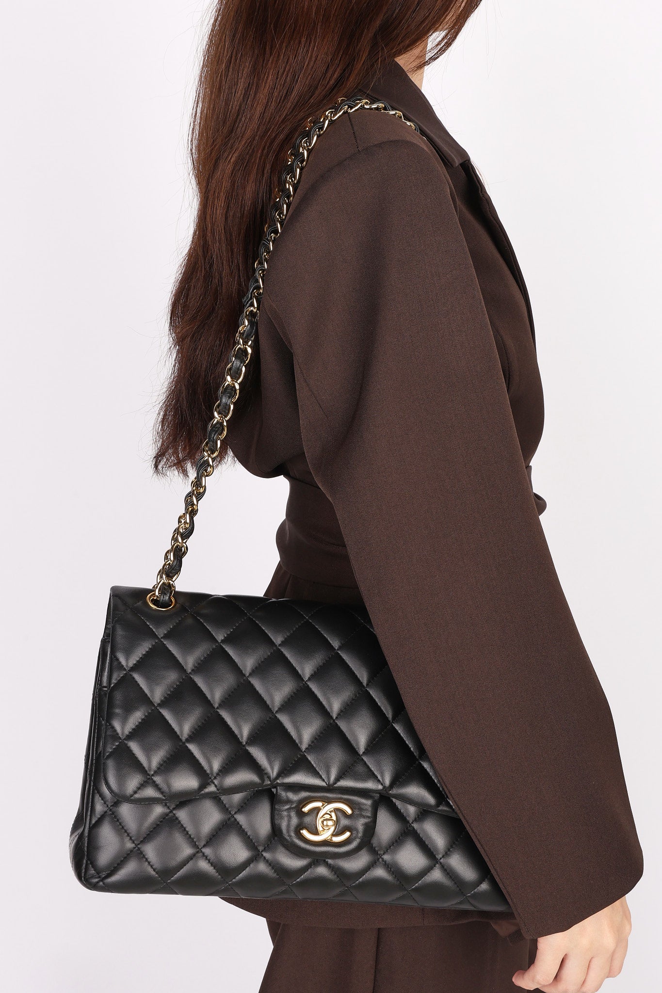 Chanel Jumbo Classic Double Flap Black Lambskin GHW