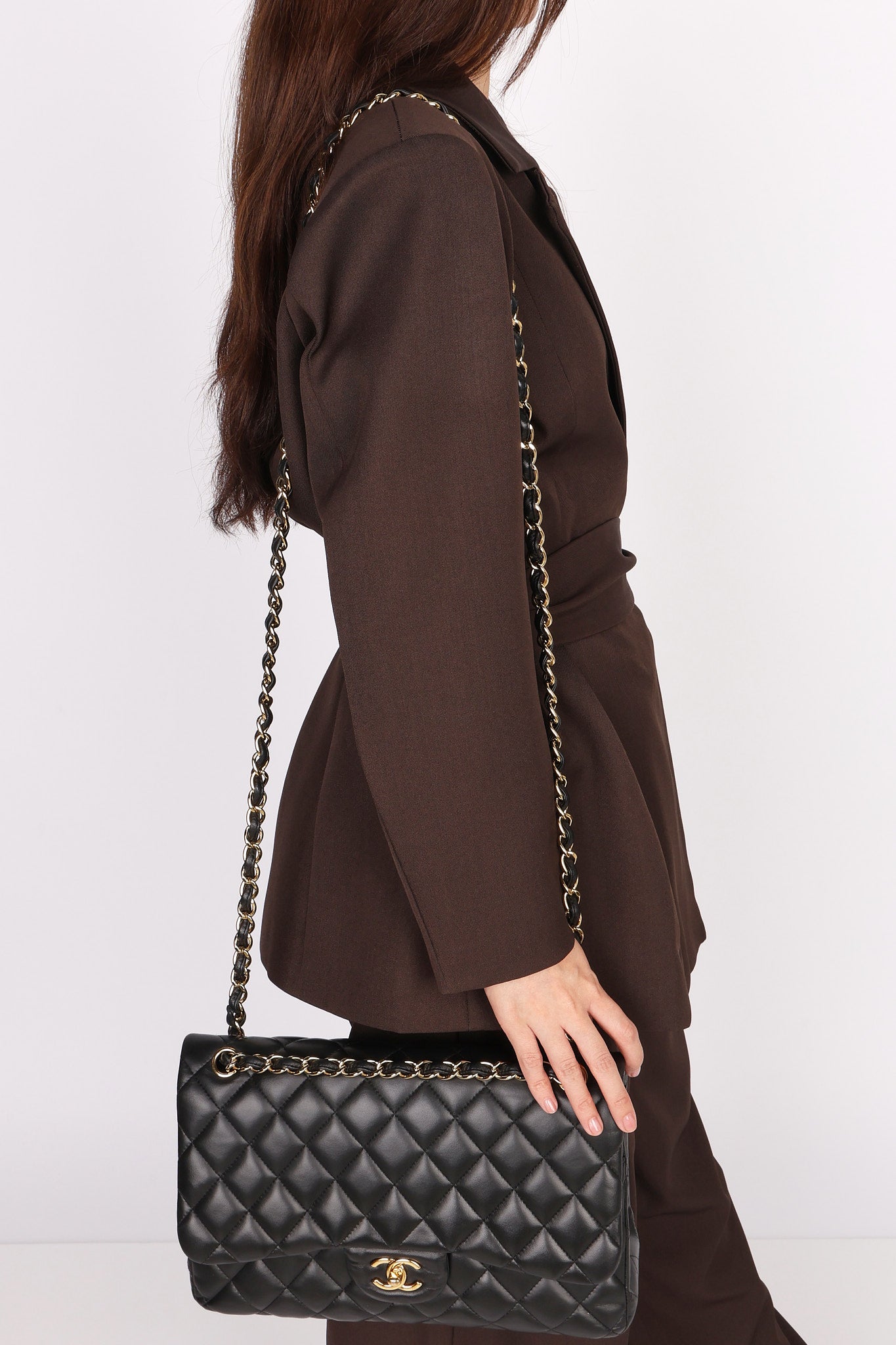 Chanel Jumbo Classic Double Flap Black Lambskin GHW
