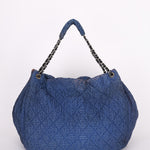 Chanel Large Cloquée Nylon Bubble Hobo SHW