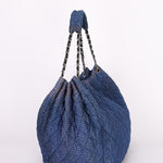 Chanel Large Cloquée Nylon Bubble Hobo SHW