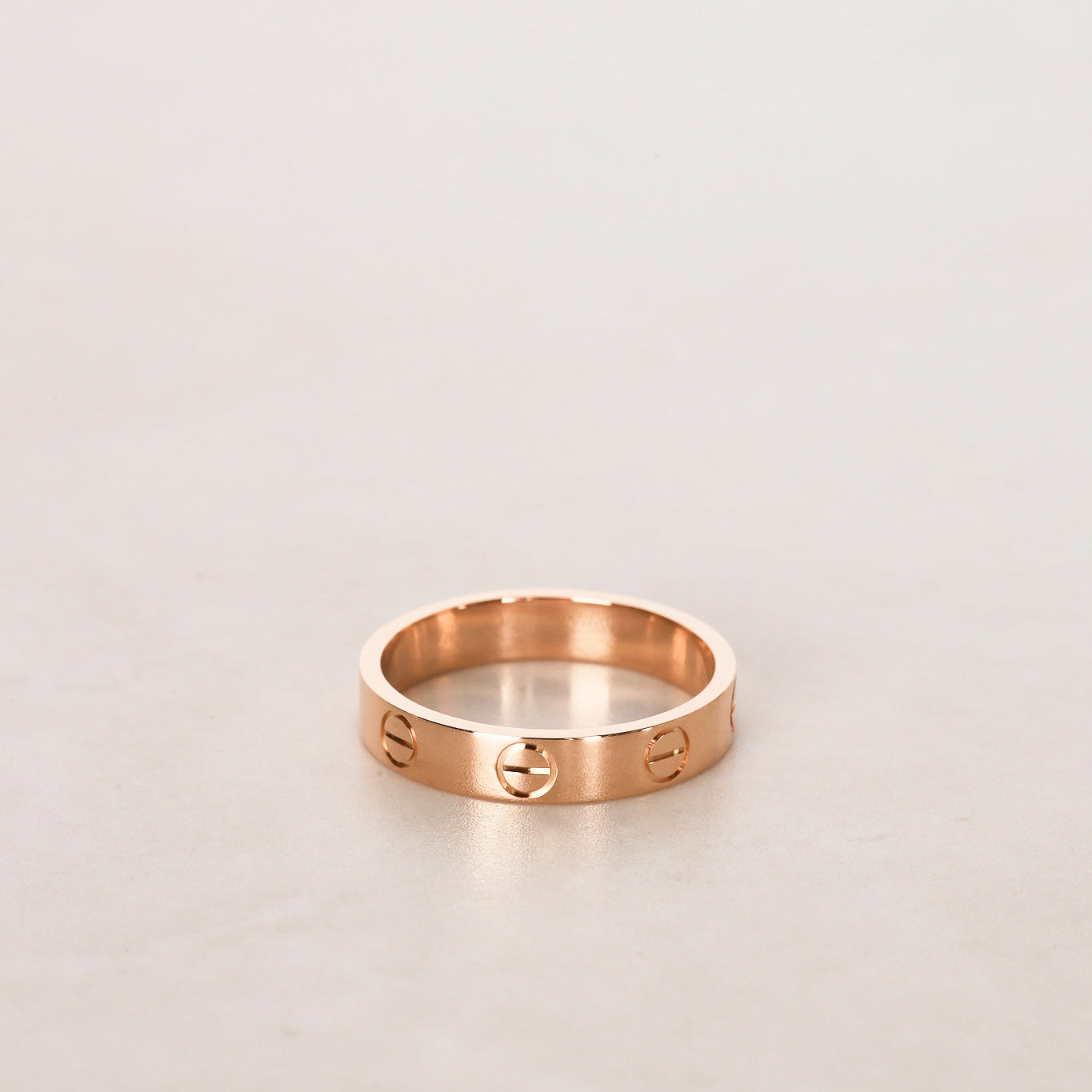 Cartier 18K Rose Gold Love Ring, Size US 5.75