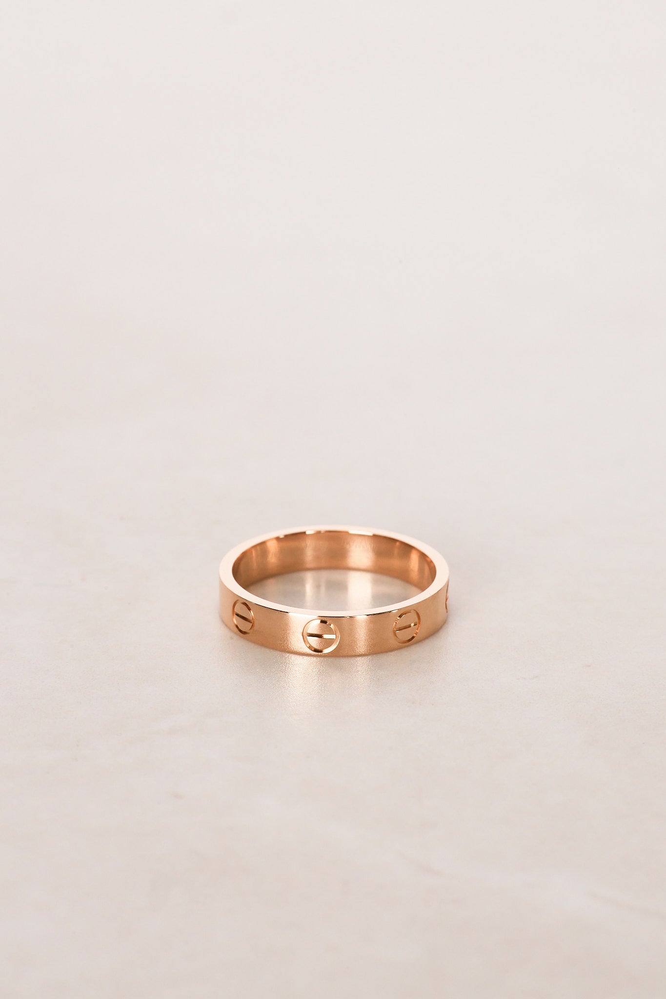 Cartier 18K Rose Gold Love Ring, Size US 5.75