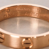 Cartier 18K Rose Gold Love Ring, Size US 5.75
