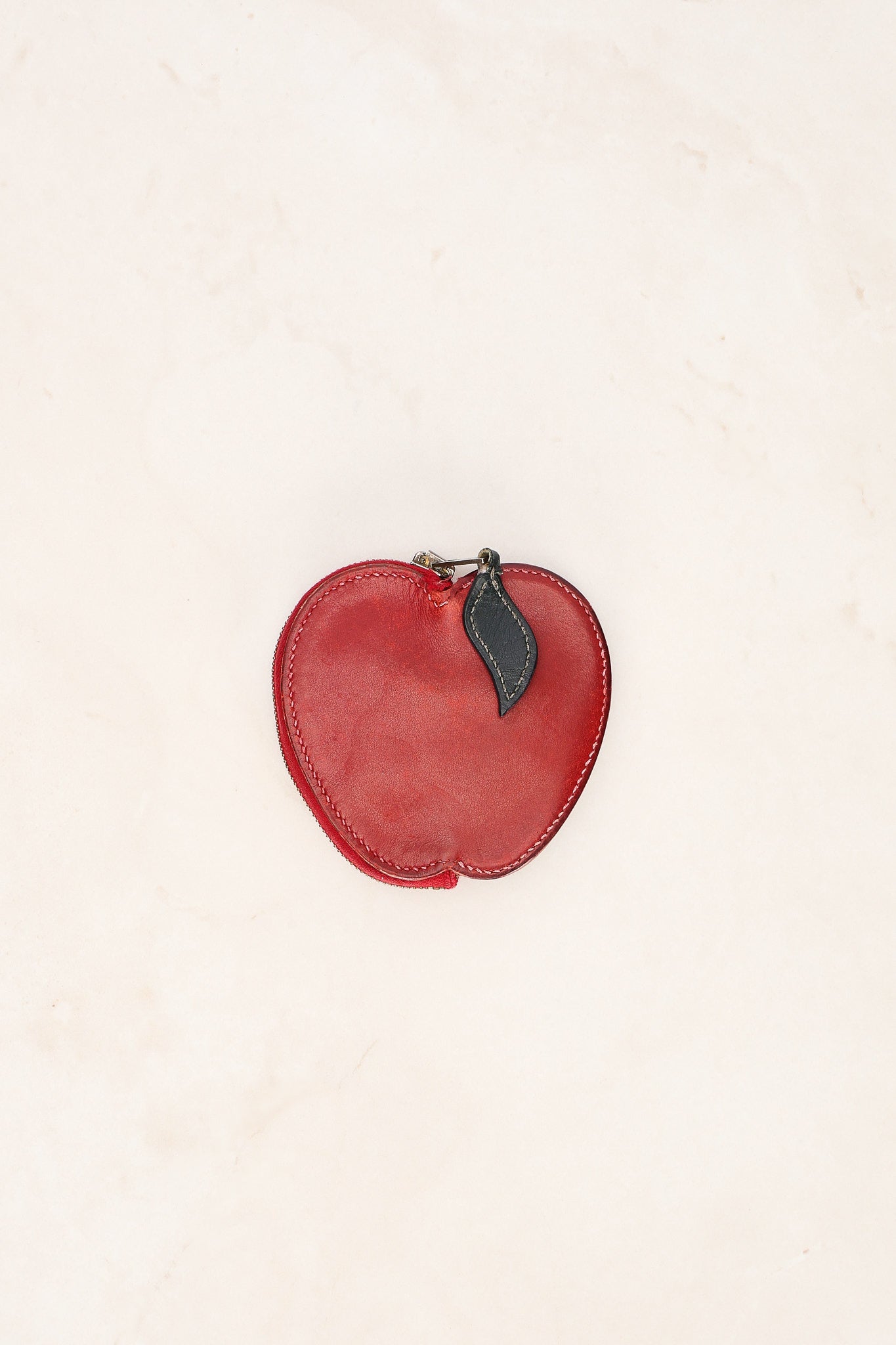 Hermès Apple Leather Coin Pouch