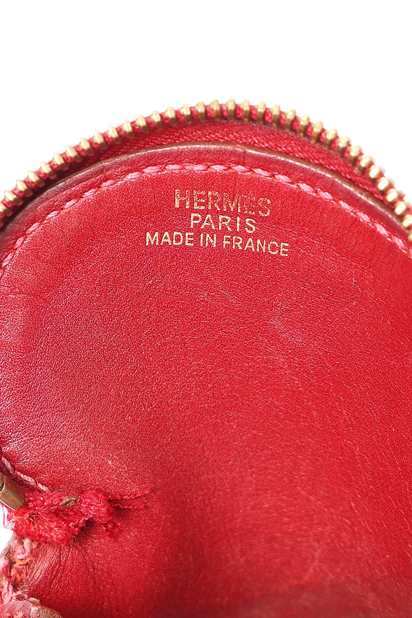 Hermès Apple Leather Coin Pouch
