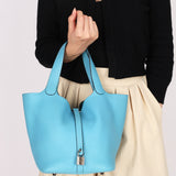 Hermès Picotin 22 (color) Clemence PHW