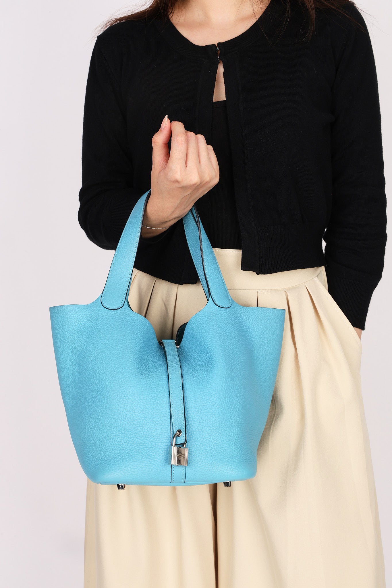 Hermès Picotin 22 (color) Clemence PHW