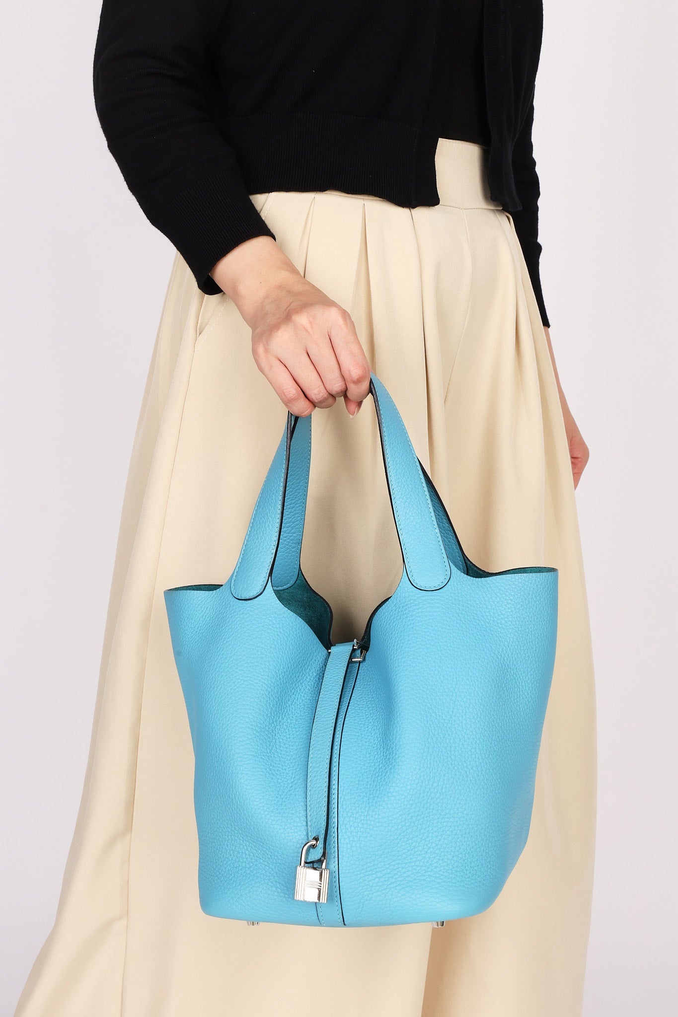 Hermès Picotin 22 (color) Clemence PHW