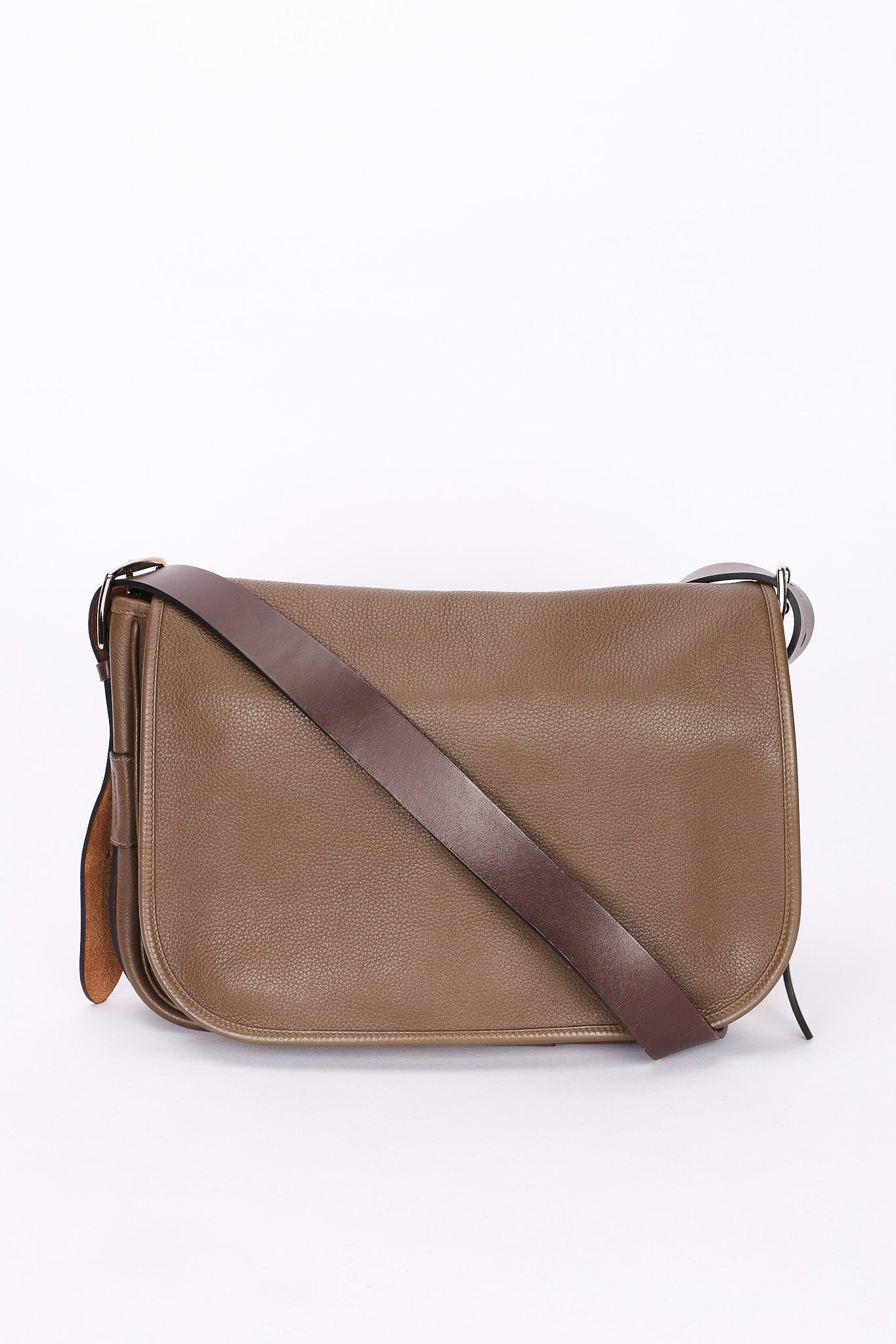 Hermès Barda Messenger Bag (color) Veau Alamo 2015 PHW