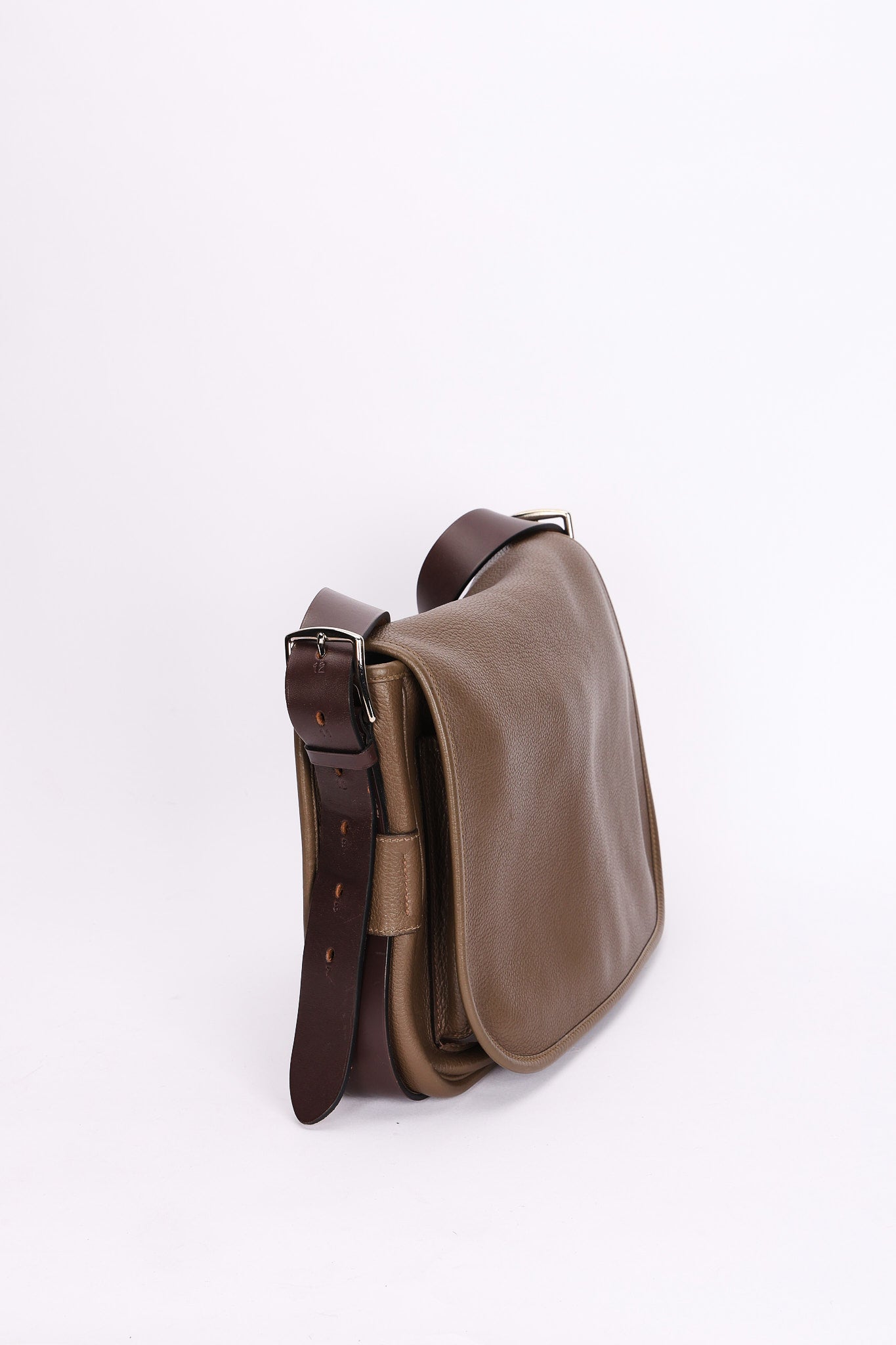 Hermès Barda Messenger Bag (color) Veau Alamo 2015 PHW