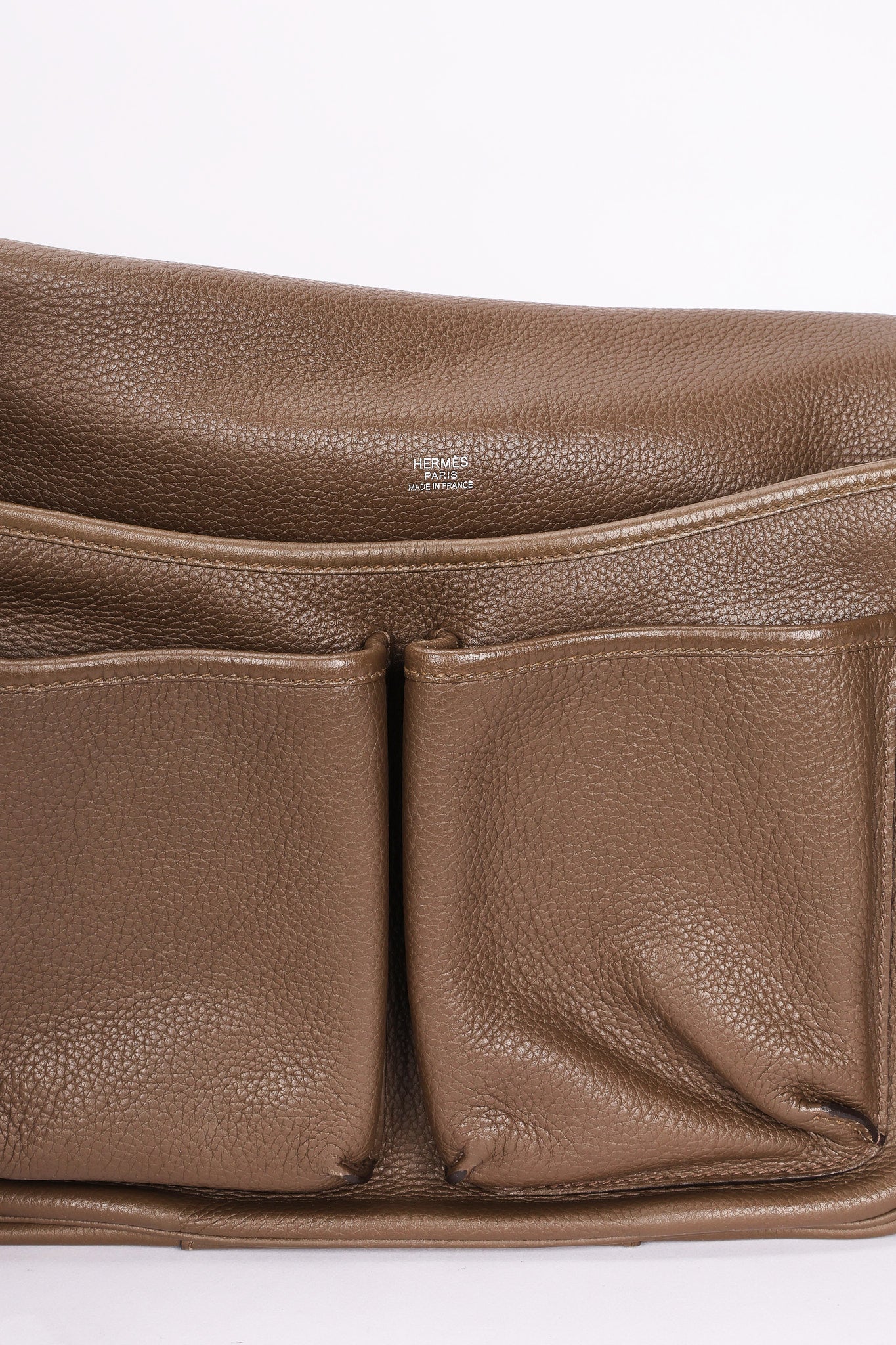 Hermès Barda Messenger Bag (color) Veau Alamo 2015 PHW
