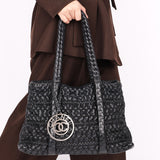 Chanel Hidden Chain Tote Black Wrinkled Lambskin 2008 DSHW
