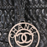 Chanel Hidden Chain Tote Black Wrinkled Lambskin 2008 DSHW