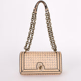 Bottega Veneta Intrecciato Nappa and Snakeskin Olimpia Knot Flap
