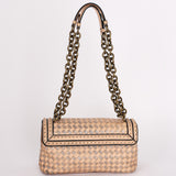 Bottega Veneta Intrecciato Nappa and Snakeskin Olimpia Knot Flap