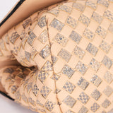 Bottega Veneta Intrecciato Nappa and Snakeskin Olimpia Knot Flap