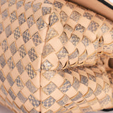 Bottega Veneta Intrecciato Nappa and Snakeskin Olimpia Knot Flap