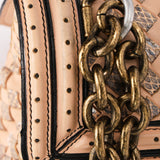 Bottega Veneta Intrecciato Nappa and Snakeskin Olimpia Knot Flap