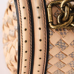 Bottega Veneta Intrecciato Nappa and Snakeskin Olimpia Knot Flap
