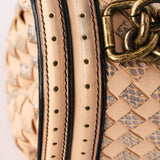 Bottega Veneta Intrecciato Nappa and Snakeskin Olimpia Knot Flap