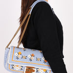 Fendi Floral Knit Baguette Bag