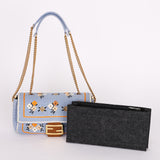 Fendi Floral Knit Baguette Bag