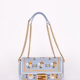 Fendi Floral Knit Baguette Bag
