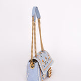 Fendi Floral Knit Baguette Bag
