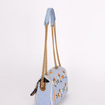 Fendi Floral Knit Baguette Bag