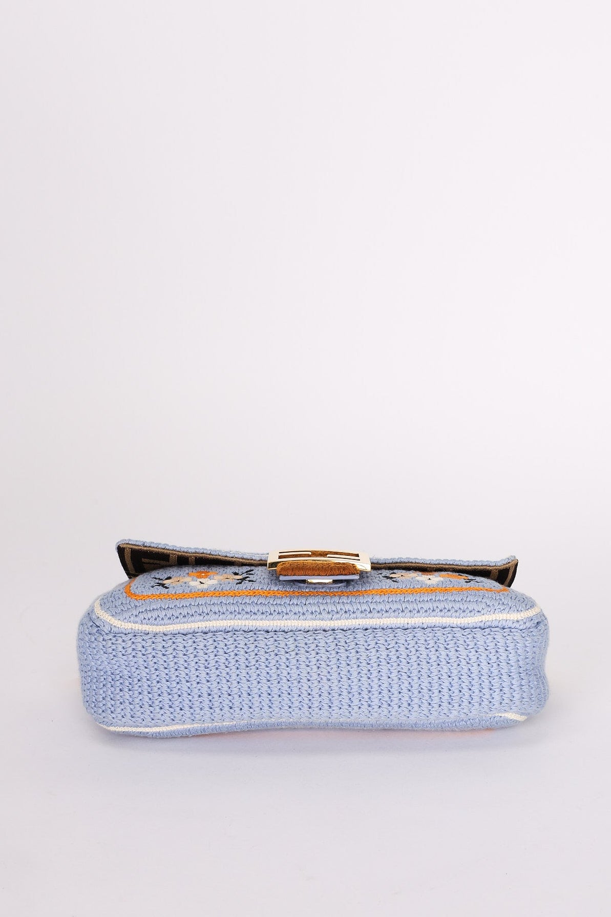 Fendi Floral Knit Baguette Bag