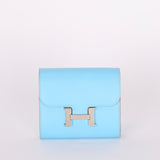 Hermès Constance Short Wallet (color + leather) PHW
