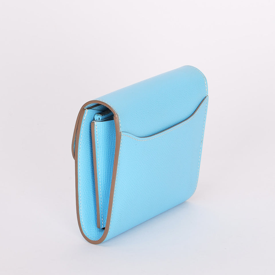 Hermès Constance Short Wallet (color + leather) PHW