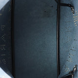 Chanel Logo Eyelets Shopping Tote Black Calfskin SHW