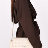 Chanel Travel Line Turnlock Flap Chain Shoulder Bag Nylon 2002 BSHW