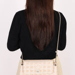 Chanel Travel Line Flap Shoulder Bag Nylon BSHW