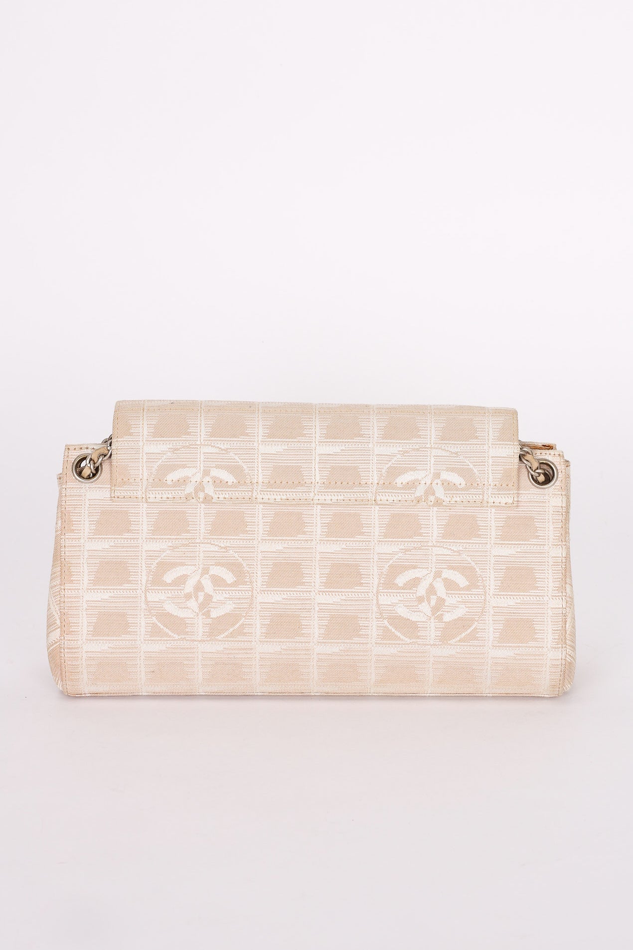 Chanel Travel Line Flap Shoulder Bag Nylon BSHW