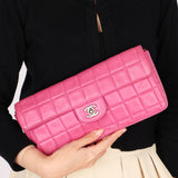 Chanel East West Chocolate Bar Flap Pink Lambskin BSHW
