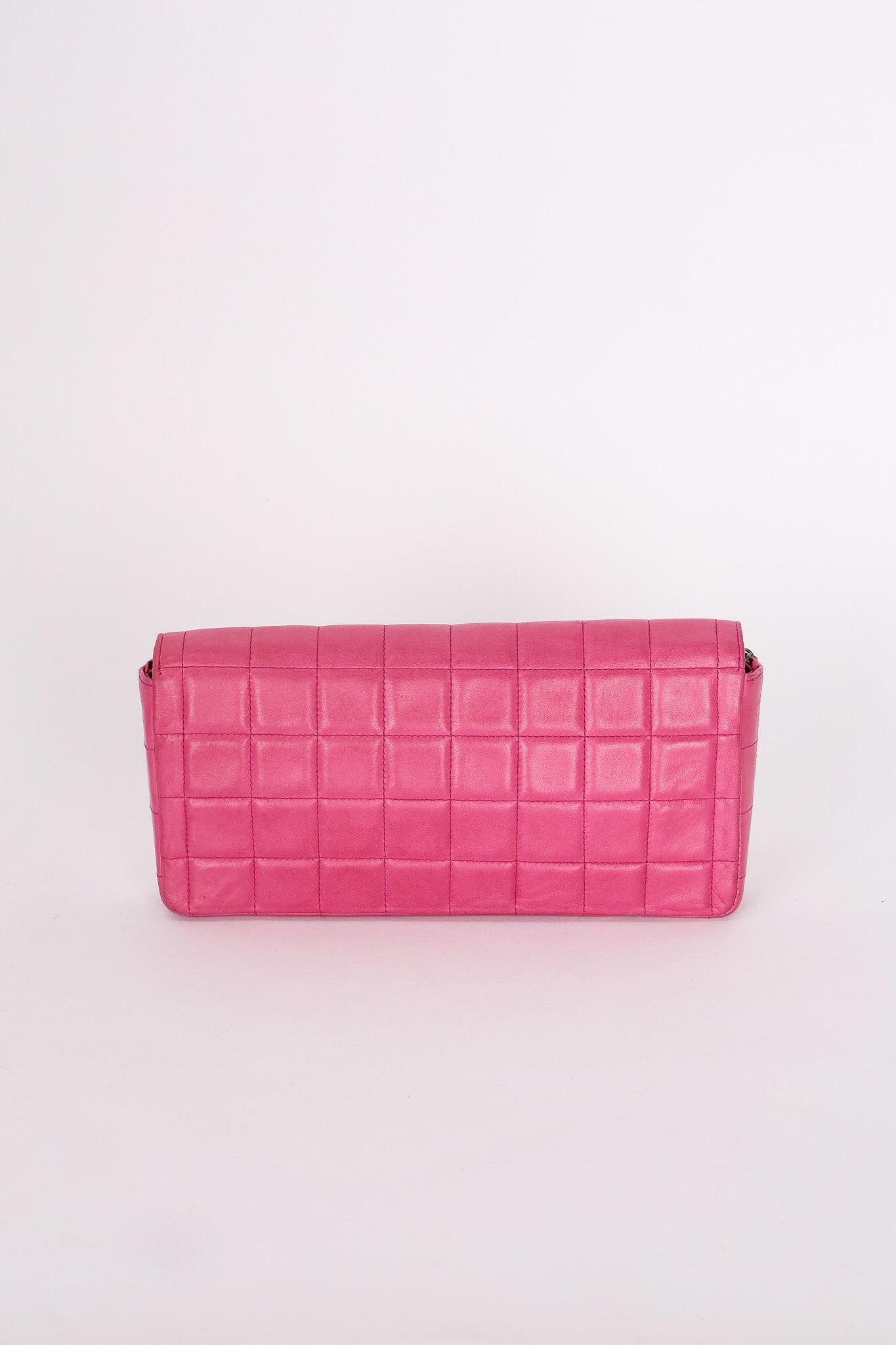 Chanel East West Chocolate Bar Flap Pink Lambskin BSHW