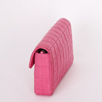 Chanel East West Chocolate Bar Flap Pink Lambskin BSHW